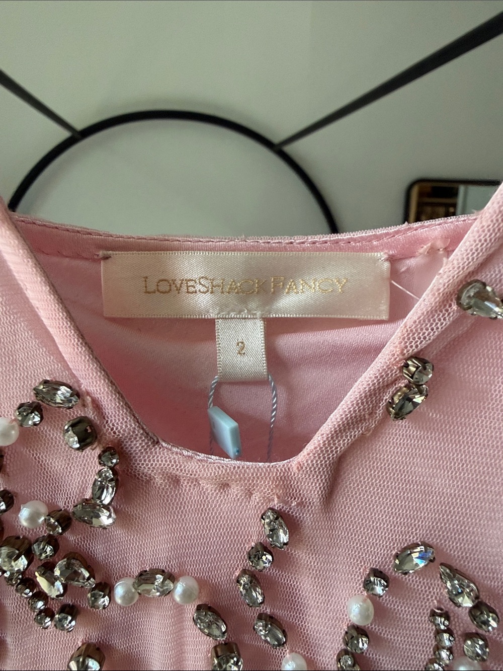 Loveshackfancy size 2 Pink Kaylen Slip Dress - Picture 2 of 2